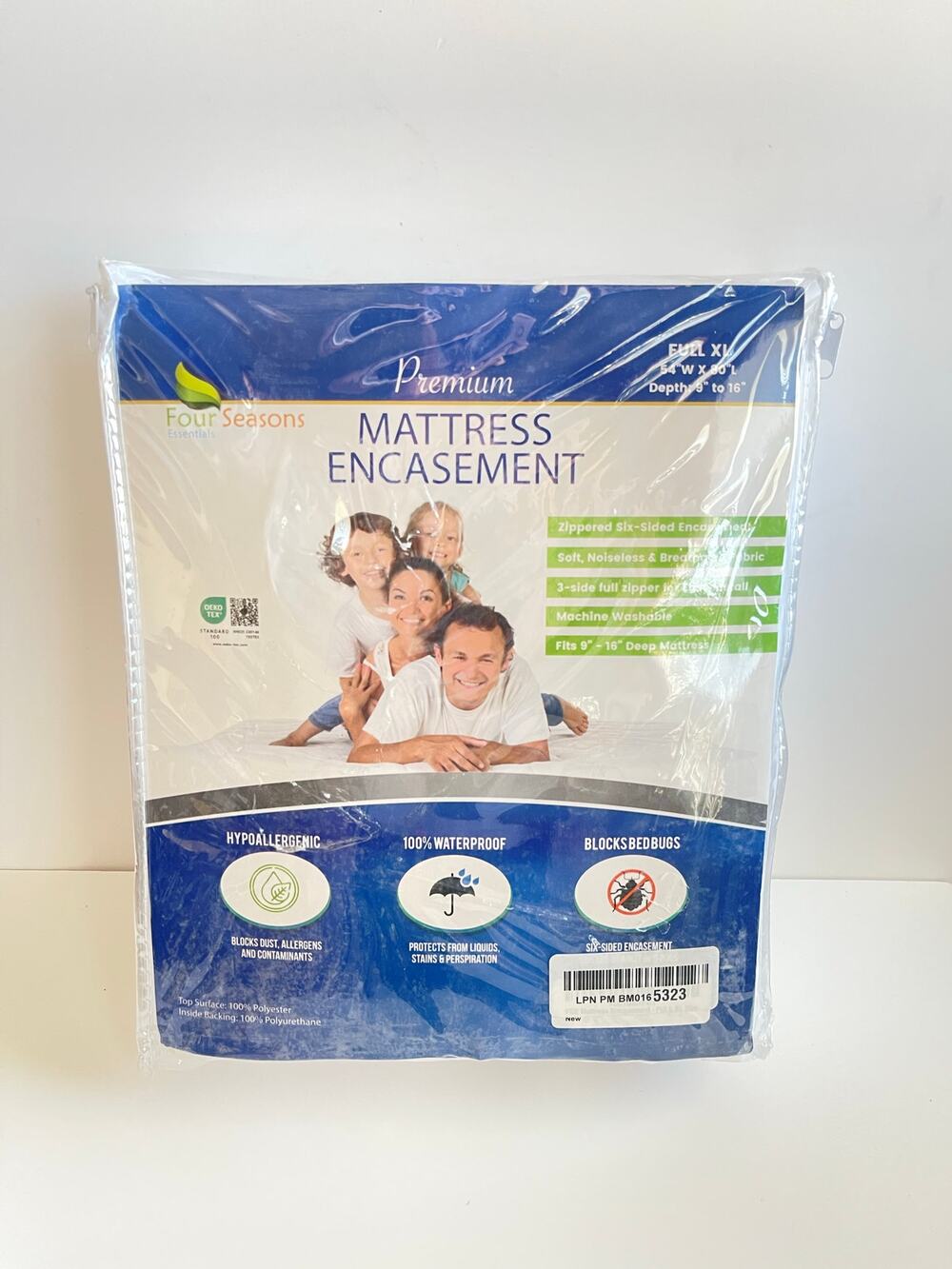 ZIPPERED MATTRESS PROTECTOR - BEDBUG PROOF WATERPROOF ENCASEMENT FULL XL